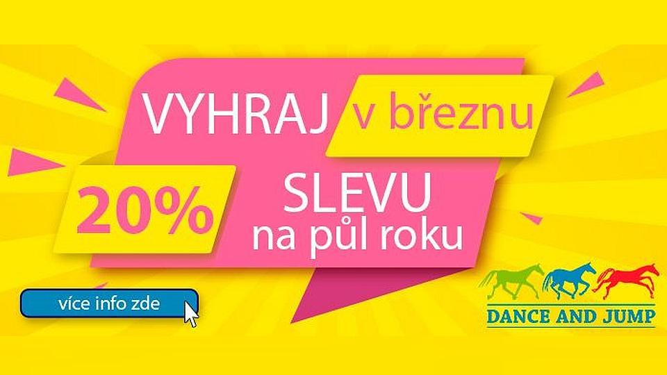 Vyhrajte 20 % slevu na půl roku v Dance and Jump
