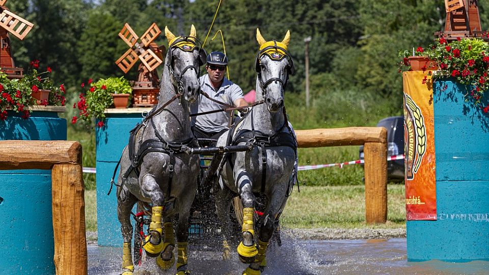 Premiéra spřežení na Bahňáku v Tlumačově objektivem Gabriely Pilařové