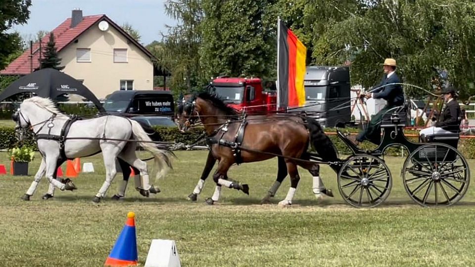 Jiří Nesvačil si v Drebkau spravil chuť parkurem. Radek skončil osmý